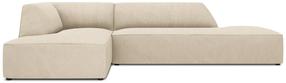 Kampinė sofa Micadoni Home Ruby Modular 4 Seats, smėlio ruda sp., kairinė, 273 x 180 cm x 69 cm
