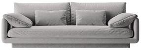 Sofa Micadoni Torino Structured, šviesiai pilka sp., 220 x 103 cm x 83 cm