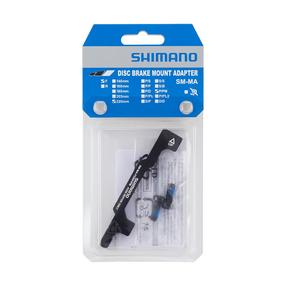 Priekinio diskinio stabdžio adapteris Shimano SM-MA-F220, aliuminis/plienas, juoda sp.