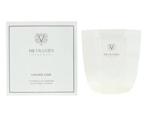 Svece, aromātiskā Dr. Vranjes Firenze Ginger lime, 40 h, 200 g, balta krās.