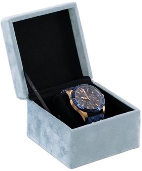 Papuošalų dėžutė AmeliaHome Basa Steel, 11 cm, žydra sp.