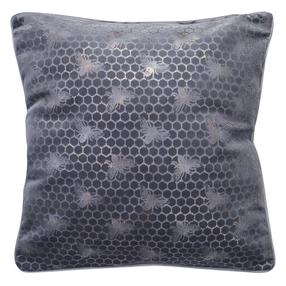 Dekoratīvs spilvena pārvalks Velvet 20, sudraba krās., 45 cm x 45 cm