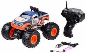 Rc automobilis Racing Rally Bigfoot RC0563, 1:18, mėlyna sp./oranžinė sp.