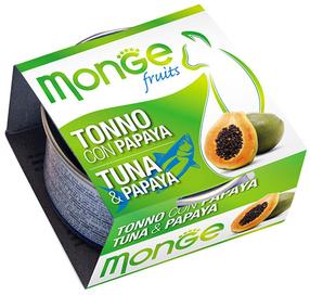 Kassi märgtoit Monge Fruits, kalaliha/tuunikala/papaia, 0.08 kg