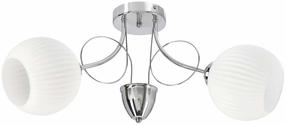 Светильник потолочный Candellux Lighting Tartine 32-52056, E27, 2 x 40 Вт, белый цв. / серебристый цв.