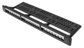 Komutacinė panelė Lanberg PPKS-1124-B, juoda sp.