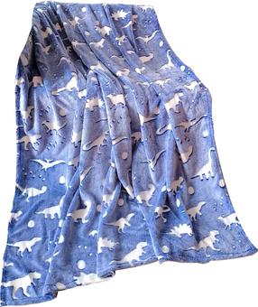 Pledi KDQ-10, zila krās./balta krās., 150 cm x 200 cm