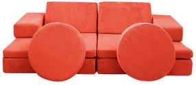 Sofa-lova Atelier Del Sofa Puzzle, oranžinė sp., 70 x 140 cm x 46 cm