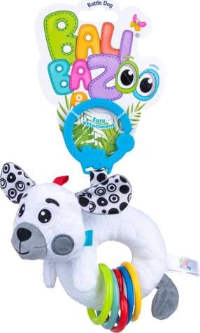 Žaislas vežimėliui Balibazoo Dog, balta