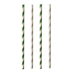 Kõrred Pap Star Stripes, 2 cm, paber, valge v., 25 tk