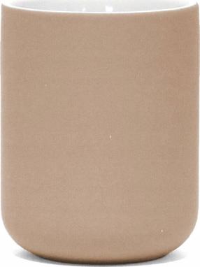 Dantų šepetėlio stiklinė Douceur d`Interieur Mambo, smėlio sp., 7.3 cm x 9.5 cm x 7.3 cm
