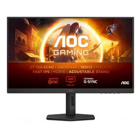 Monitorius AOC Q27G4XF, Q27G4XF, Fast IPS, 180 Hz, QHD, 27"