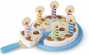 Žaisliniai virtuvės reikmenys, torto rinkinys Melissa & Doug Birthday, įvairių spalvų