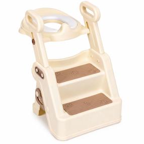 Mokomasis tualeto dangtis EcoToys HA-P33-2, polipropilenas (pp), smėlio sp., 40 - 43 cm x 34 cm x 38.5 cm