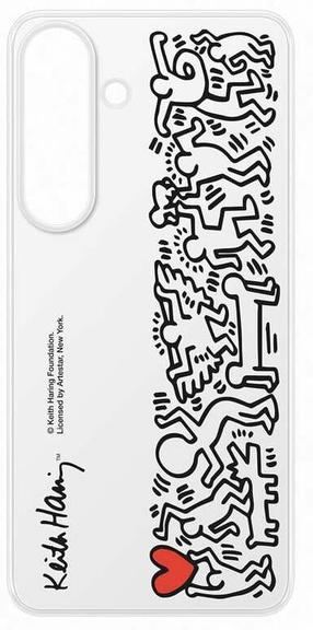 Telefona vāciņš Samsung Flipsuit Case Samsung Galaxy S25, balts krās./melns krās.
