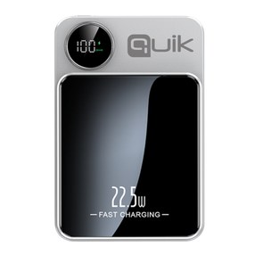 Akupank Quik QP-820, 10000 mAh, 15 W, hõbe v.