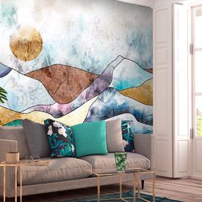 Fototapetas Artgeist Stained Glass Landscape, 210 cm x 300 cm
