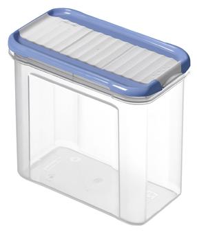 Birių produktų indas 1742606161, 1 l, skaidri sp./mėlyna sp.