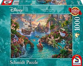 Dėlionė Schmidt Disney Peter Pan Painter Of Light 59635, 49.3 cm x 69.3 cm, 1000 vnt., įvairių spalvų