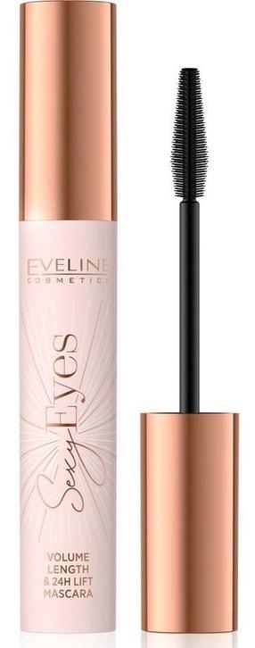 Ripsmetušš Eveline Sexy Eyes, 8 ml, must v. black