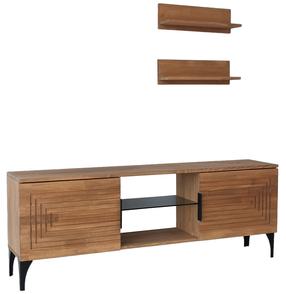 Svetainės baldų komplektas Kalune Design Joanne, vidaus, ąžuolo sp.