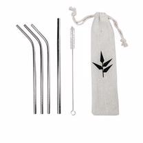 Šiaudeliai Banbu Inoxidable, 25.6 cm, nerūdijantysis plienas, sidabro sp., 4 vnt.