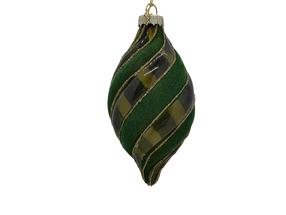 Eglītes rotājums Christmas Touch EBB440066, zelta krās./zaļa krās., 13 cm, stikls