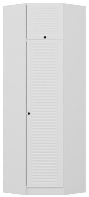 Riidekapp Kalune Design Kale 2305, valge v., 52 cm x 74 cm x 235 cm