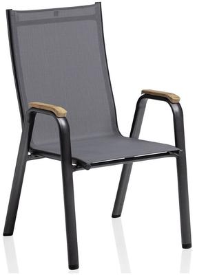 Āra krēsli Kettler Cirrus 0100302-7110, antracīta krās./brūna krās., 60 cm x 61 cm x 104 cm