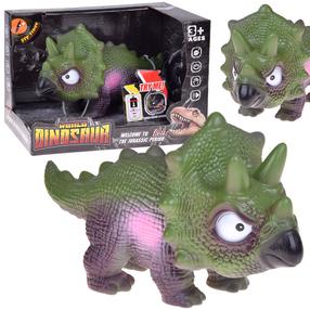 Rotaļlietu figūriņa, dinozaurs World Dinosaur Triceratops, 24 cm, zaļa krās./pelēka krās.