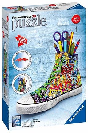 3D dėlionė Ravensburger Sneaker Avengers, 21 cm, 108 vnt., įvairių spalvų