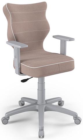Bērnu darba krēsls Duo Size 6 JS08, 42.5 x 40 x 104.5 cm, pelēka krās./bēša krās.