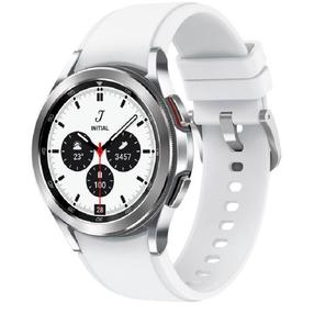 Viedais pulkstenis Samsung Galaxy Watch4 Classic 42mm, sudraba krās.