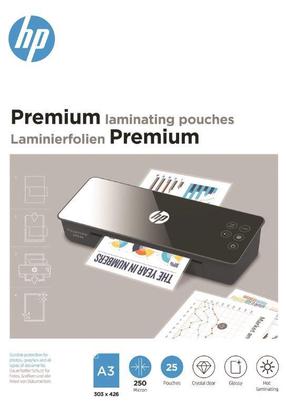 Laminavimo plėvelė Hewlett Packard Premium, 250 μm x 426 mm x 303 mm, 25 vnt.