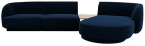 Modulinė sofa Micadoni Miley Blu86, mėlyna sp., dešininė, 300 x 145 cm x 70 cm