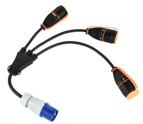 Pikendusjuhe Electraline, 3 x 1,5 mm², IP44, must v.