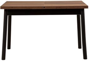 Stalas išskleidžiamas Kalune Design Oliver Open, juoda sp., 120 - 155 cm x 75 cm x 75 cm