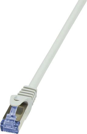 Laidas Logilink Patch Cat.6A from Cat.7 600 MHz S/FTP PIMF PrimeLine RJ-45 8P8C, RJ-45 8P8C, 0.25 m, pilka sp.