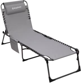Lauko gultas King Camp Magnolia B40, pilka sp., 190 cm x 59 cm x 34 - 38 cm