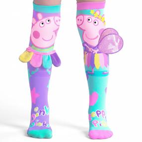 Vaikiškos kojinės, mergaitėms Peppa Pig Fairy, įvairių spalvų, vienas dydis