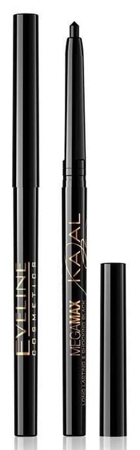 Карандаш для глаз Eveline Kajal Mega Max, черный цв. black