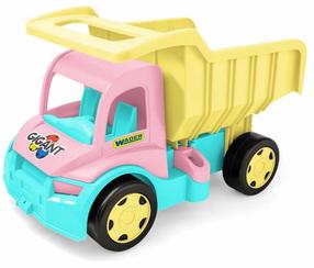 Игрушечный самосвал Wader Giant 65020, желтый цв./розовый цв.
