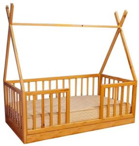 Kūdikio lovytė Kalune Design 109TRS1209, ąžuolo sp., be čiužinio