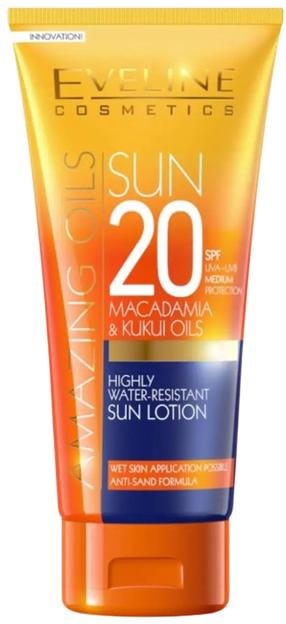 Лосьон для ухода за загаром для тела Eveline Sun Amazing Oils SPF20, 200 мл