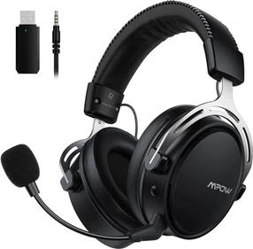Juhtmeta mänguri peakomplekt Mpow Air MPBH415, must v.