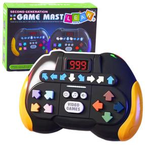 Elektroninis žaidimas Lean Toys Game master, 13 cm, universali, juoda sp./geltona sp.