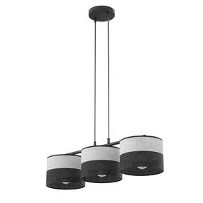 Lampa griesti Emibig Karbon, E27, 3 x 15 W, melna krās./pelēka krās. / melna krās.