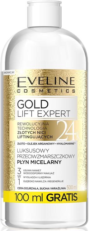 Мицеллярная вода Eveline Gold Lift Expert, 500 мл