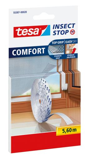 Крепежная планка для сетки от насекомых Tesa Insect Stop Comfort, белый цв., 560 см x 0.9 см