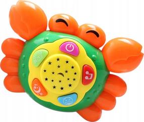 Развивающая игра BamBam Funny Crab, желтый цв./зеленый цв./oранжевый цв.